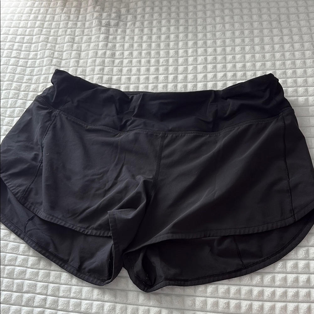 Women's Black Lululemon Athletic Shorts